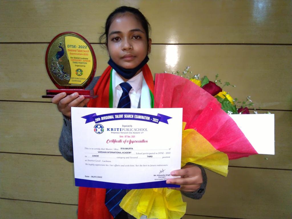 DTSE (20th Divisional Talent Search Examination 2022) Winner